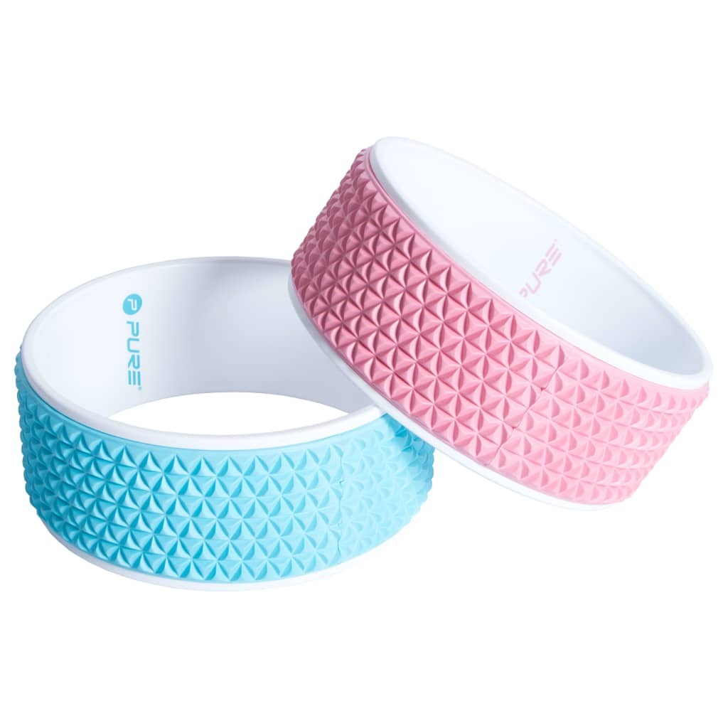 Pure2Improve Yoga Wheel 34 cm Pink and White 12 Pure2Improve Yoga Wheel 34 cm Pink and White